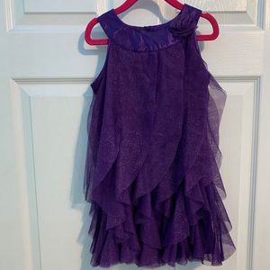purple sparkly dress